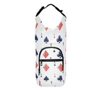 Linqin Pokers - Mochila con cordón para botella de agua con soporte para botella de agua, soporte para cinturón de 20/24/32/40 onzas, Pokers, 1 talla, Claásico