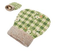 linqin Túnel para mascotas, para clima frío, césped, flores verdes, búfalo, cama cueva para gatos, saco de dormir para gatos de interior o perros pequeños, duradero, cómodo, lavable, envoltura