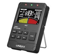 Linrax MT2 Afinador Metrónomo Recargable, Metrónomo Sintonizador Digital Generador de Tono 3 en 1 para Guitarra Bajo Ukelele Violín Saxofón Trompeta Flauta, Afinador Cromático para Todos Instrumentos