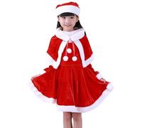 LinRim Leopard Baby Otoño e Invierno Santa COS Disfraz Europeo y Americano Christmas COS Children's Clothes Dress Up Girls Suit Hombre Camiseta Manga Larga, rojo, 11-12 años