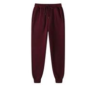 LinRim Pantalones de chándal para hombre, pantalones de chándal finos, pantalones deportivos ajustados, pantalones de ocio, con bolsillos, cintura elástica, pantalones largos de deporte, marrón, XXL