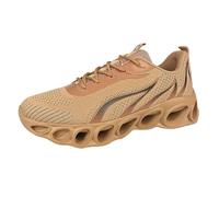 LinRim Zapatillas de correr para hombre y mujer, diseño de llama, zapatillas de deporte, zapatillas de senderismo, zapatos casuales, antideslizantes, suaves, cómodas, resistentes al desgaste, caqui
