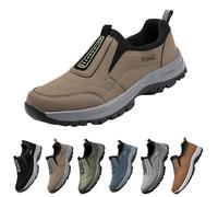 LinRim Zapatos para hombre Slip on Sneakers Suede Transpirables Zapatillas de Correr sin Cordones Zapatillas de Deporte Antideslizantes Zapatillas Deportivas Cómodas Zapatillas Deportivas al Aire