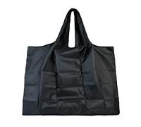 Lin's Liliana Bolsa grande plegable 50 x 66 cm, bolsa de la compra reutilizable, bolso ligero de secado rápido, resistente a la rotura para compras, viajes y excursiones, Negro , 40 x 50 cm