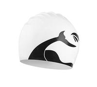 Lin's Liliana Gorro de natación para Hombre y Mujer - Gorro de natación de Silicona Impermeable de Unisex - Sombrero de baño Ajuste cómodo Gorros de natación (Blanco)