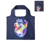 Lin's Liliana Gran bolsa de la compra plegable 50 x 40 cm, bolso con estampado de animales, reutilizable, resistente a la rotura, bolsa de la compra práctica y ligera para compras, viajes,