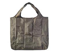Lin's Liliana Gran bolsa plegable 43 x 66 cm, bolsa de la compra reutilizable bolso ligero de secado rápido resistente al desgarro para compras, viajes, marrón oscuro, 43x66cm