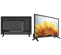 Linsar 24CHD220SC Televisor LED de 24 Pulgadas con Cargador de Vehículo 12V, HDMI, USB, y VGA - Negro