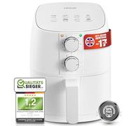 Linsar - Freidora de aire caliente 4L - Airfryer con temporizador y función de mantenimiento del calor - Temperatura seleccionable - Más ahorro de energía y más rápida que los hornos - 1400 W (blanco)