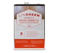 LinSheen Aceite de linaza hervido: tratamiento de madera de linaza de secado rápido para rejuvenecer y restaurar muebles de madera al aire libre e interior, suelos y equipos deportivos, galón