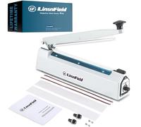 LinsnField Sealer Pro - Sellador de bolsas de calor de 30,5 cm, sistema de sellado de 7 mm con patente para nunca quemarse, escudo de aluminio antioxidante, transformador de cobre, sistema de