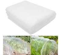LINSOCLE Malla Anti Insectos 3x15m, Malla Antipajaros, Malla Antigranizo, Red Blanca Jardin de Proteccion contra Insectos Puede Proteger Cultivos,Cerezo y Frutas de Una Variedad de Plagas