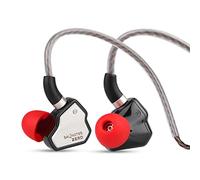 Linsoul 7Hz Salnotes Zero HiFi 10mm Micrófono intraural con Controlador dinámico IEM con diafragma Compuesto, Placa Frontal de Acero Inoxidable, Cable OFC de 2 Pines
