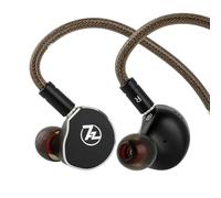 Linsoul 7Hz x Crinacle: Diablo/Divine In Ear Monitor,Auriculares con Drivers Magnéticos Planares de 14,5mm, IEM HiFi con Cable Desmontable de Cobre Monocristalino 2Pin para Audiófilos (Diablo, Negro)