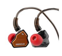 Linsoul 7Hz x Crinacle Zero:2, In Ear Monitor, IEM con Controlador Dinámico Actualizado de 10mm, Auriculares con Cable, Audífonos para Videojuegos, con Cable OFC para Músicos(TypeC Mic, Naranja)