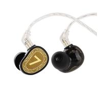 Linsoul 7Hz x HBB Elua Ultra In Ear Monitor, Audífonos de Doble Controlador Dinámico, Audífonos con Cable de Alta Pureza de Cobre Libre de Oxígeno para Músicos Audiófilos (Dorado)