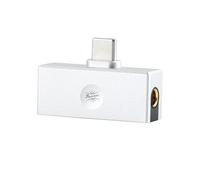 Linsoul Kiwi Ears Allegro Mini DAC portátil, Amplificador de IEM, Salida USB C a 3,5/4,4 mm, con Chip Personalizado, Alta resolución 32bit/384 kHz, para Auriculares HiFi (Plata)