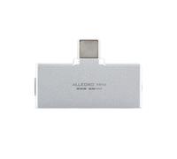Linsoul Kiwi Ears Allegro Mini DAC portátil, Amplificador de IEM, Salida USB C a 3,5/4,4 mm, con Chip Personalizado, Alta resolución 32bit/384 kHz, para Auriculares HiFi (Plata)