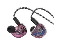LINSOUL Kiwi Ears Forteza In Ear Monitor, 1BA + 2DD Auriculares Hi-Fi con cable, Auriculares para Gaming, Hybrid Driver IEM Earphones, con cable IEM extraíble para músicos y jugadores (morado)