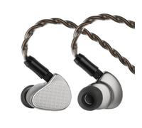 Linsoul Kiwi Ears Halcyon Auriculares IEM cableados HiFi con 1DD+3B MEMS | Construcción en aluminio aeroespacial, sonido Meta Neutral, cable modular para gaming, música y audiófilos