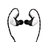 Linsoul Kiwi Ears Quintet In Ear Monitor, 1DD + 2BA + 1 Planar + 1 PZT Hybrid Driver Auriculares, con Cable OFC Plateado Desmontable, Placa Frontal metálica, Carcasa de Resina Impresa en 3D