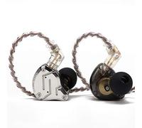 Linsoul KZ ZS10 Pro,In Ear Monitor con 4B 1DD 5 Controladores,Auriculares con Cable HiFi, Audífono para Gaming con Máscara De Acero Inoxidable,Cable Desmontable para Músico(con Mic,Negro)