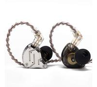 Linsoul KZ ZS10 Pro, 4BA+1DD 5 Controlador Monitor Intrauditivo, Auriculares con Cable HiFi, Auriculares para Juegos, Auriculares híbridos IEM, Cable Desmontable de 2 Pines(Sin micrófono, Negro)