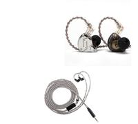 Linsoul KZ ZS10 Pro,In Ear Monitor con 4B 1DD 5 Controladores,Auriculares con Cable HiFi + Tripowin Zonie - Cable de actualización de alta fidelidad IEM con Omni Mic
