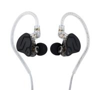 Linsoul KZ ZSN Pro X Auriculares Híbridos Metálicos de Doble Controlador 1BA+1DD HiFi con Cable de 2 Pines Desmontable, Panel de Aleación de Zinc(Sin micrófono,Gris)