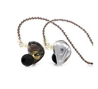 Linsoul KZ ZSX 5BA+1DD - Auriculares híbridos de Alta fidelidad con Placa Frontal de aleación de Zinc, Cable Desmontable de 2 Pines de 0.75 mm para músico audiófilo (sin micrófono, Negro)