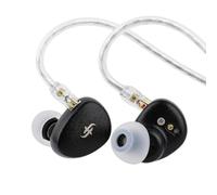 Linsoul SIMGOT EA500 DSP Monitor In Ear con Controlador Dinámico de 10 mm, IEM de Doble cavidad con Boquilla de sintonización reemplazable, Cable OFC Plateado de 2 Pines Desmontable para audiófilos