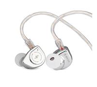 Linsoul SIMGOT EW200 - Auriculares intraurales con diafragma SCP de 10mm con Cuerpo de Metal, Cable OFC Chapado en Plata Desmontable de 0,78mm de 2 Pines para audiófilos músicos (EW200 Sin micrófono)