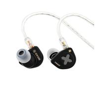 Linsoul SIMGOT EW300 1DD+1Planar+1PZT Controlador híbrido intrauricular, Auriculares IEM, Auriculares para Juegos boquillas Desmontables, Cable OFC Plateado audiófilos (Edición DSP, con micrófono)