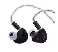 Linsoul SIMGOT SuperMix 4 Auriculares intraurales HiFi IEM 1DD+1B 1Planar+1PZT Hybrid Drivers, Auriculares de juego con cable OFC chapado en plata para músico audiófilo