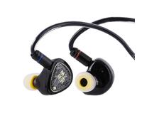 Linsoul TANGZU Wan'er S.G II Monitor In Ear,HiFi Auriculares,Driver Dinámico de 10mm Diafragma Pet Gaming IEM Audifonos con 2Pin Cable OFC Desmontable para Audiófilo Músico(Negro,3.5mm)