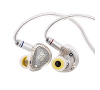 Linsoul TANGZU Wan'er S.G II Monitor In Ear,HiFi Auriculares,Driver Dinámico de 10mm Diafragma Pet Gaming IEM Audifonos con 2Pin Cable OFC Desmontable para Audiófilo Músico(Blanco,4.4mm)
