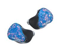 Linsoul THIEAUDIO Hype 4 2DD+4BA - Auriculares in-ear con equilibrio tonal, controlador Sonion, cable OCC IEM desmontable de 2 pines plateado (Hype 4, azul)