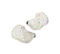 LINSOUL THIEAUDIO Hype 4 2DD+4BA - Auriculares in-ear con equilibrio tonal, controlador Sonion, cable OCC IEM desmontable de 2 pines plateado (Hype 4, blanco)