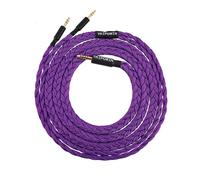Linsoul Tripowin GranVia Cable de Repuesto de Audio OFC Mejorado de Alta Pureza para Auriculares,2m de Longitud,Enchufes Dobles de 3.5mm para HE4XX/HE-400i/HE400se/Goldplanar(Morado,4.4mm)