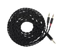 Linsoul Tripowin Nova - Cable de auriculares para monitor, cable de auriculares sobre la oreja, cable híbrido de 4 hebras de lámina plateada/OCC, 2 m, enchufe XLR dual de 3,5 mm a 4,4 mm/3,5 mm, para