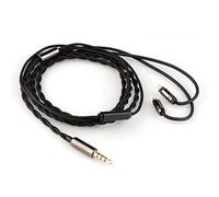 Linsoul Tripowin Zombur in Ear Monitor Cable,Cables de Alta Pureza 4N OFC Libre de Oxígeno HiFi IEM,Capa Exterior Hilo de Algodón,Conector de 3.5mm para Músico Audiófilo(Con Mic,2pin 0.78mm)