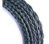 Linsoul Tripowin Zonie IEM Cable, Cable Plateado de 16 Núcleos para Auriculares, 1.25m SPC in Ear Monitor Cable para 7hz Zero:2 Orchestra Lite Cadenza Hype4 Supermix4(MMCX, 3.5mm)(Verde musgo)