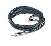 Linsoul Tripowin Zonie IEM Cable, Cable Plateado de 16 Núcleos para Auriculares, 1.25m SPC in Ear Monitor Cable para 7hz Zero:2 Orchestra Lite Cadenza Hype4 Supermix4(MMCX, 2.5mm)(Verde musgo)