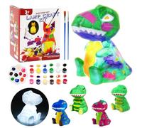 LinStyle Kit de Pintura Lámpara,Kit de Pintura para Niños con Lámpara de Dinosaurio,Dino Juegos y Juguetes de Pintura para Niños 3-12 Años, Ideas Regalo Cumpleaños para Niñas y Niños