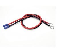 LINSYRC 1pc EC5 Hembra a 8mm O-Ring Terminal Cable Extensión 50CM 10AWG para RC Car ESC Jump Starter Cable de Alimentación de Emergencia Batería de Emergencia del Automóvil