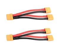 LINSYRC 2 Piezas Adaptador 1-Hembra a 2-Macho Cable Paralelo Conector de Batería XT90 Divisor-y para Cuadricópteros Multirotores Batería LiPo RC
