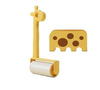 Lint Rollers for Pet Hair, Extra Sticky Hair Remover, Reusable Shaver Brush, Giraffe Design Eraser for Car, Bedding, Laundry, Furniture Cleaning, 14x5.5x25.5cm/5.51x2.17x10.04 inches