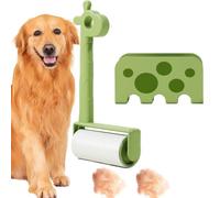 Lint Rollers Pet Extra, Pet Roller Hair Remover, 5.51x2.17in Reusable Sticky Shaver Brush, Cute Giraffe Design, Easy-Clean Grip Tool for Car, Bedding and Laundry Use
