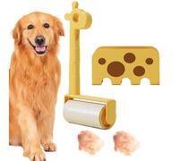Lint Rollers Pet Hair Extra Sticky, Pets Roller Hair Remover, 5.51x2.17x10.04 inches Adorable Sticky Shaver Brush Reusable Eraser With Giraffe Design for Car Bedding Laundry