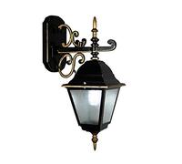 Linterna al Aire Libre Retro Vintage Elegante lámpara de Pared de Lujo Estilo Europeo tradición Antiguo balcón Pasillo Impermeable Porche luz 110-220 V Villa Decorada Exterior Pared luz